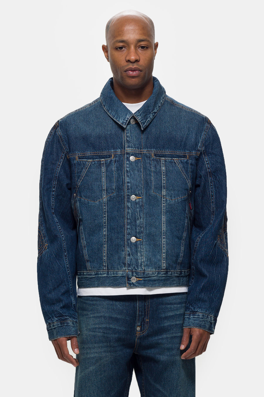 Levi's® Kiko Kostadinov Denim Jacket in Medium Wash - Notre