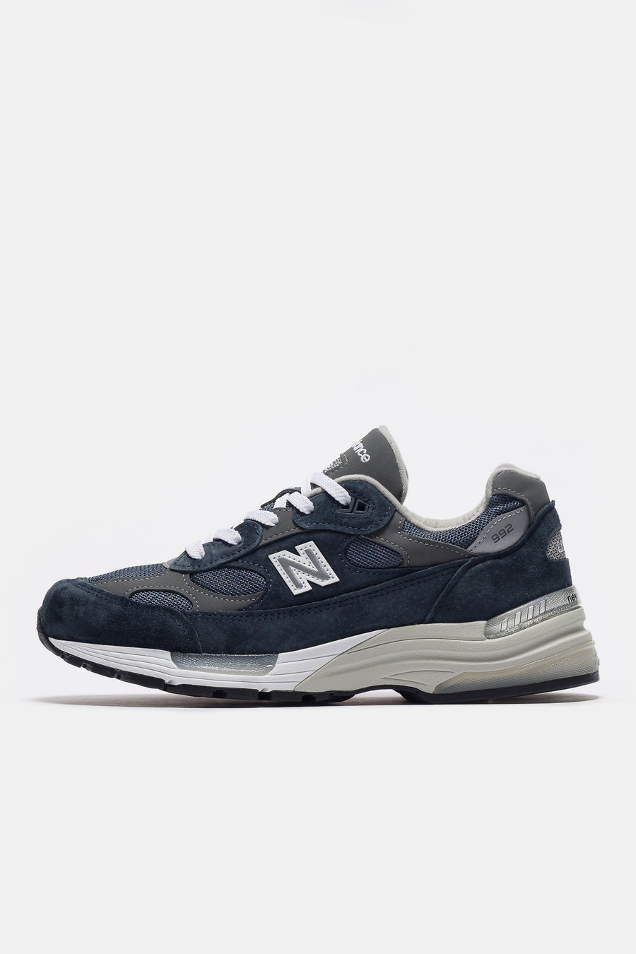 New Balance Made in USA 992 Sneaker in NB Navy/Grey/Silver Metalic - Notre