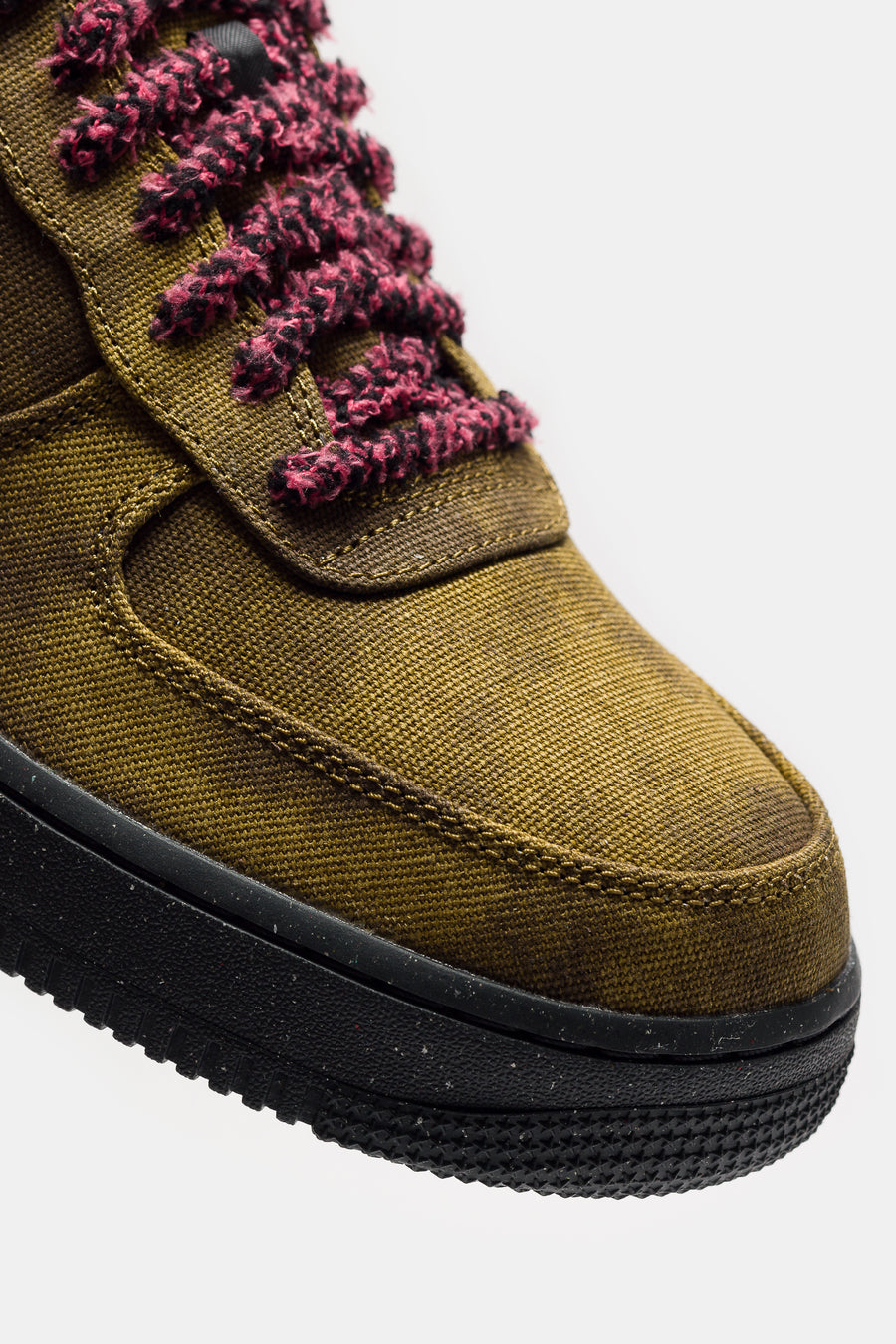 Nike Air Force 1 Sneaker in Desert Moss/Fierce Pink/Midwest Gold - Notre