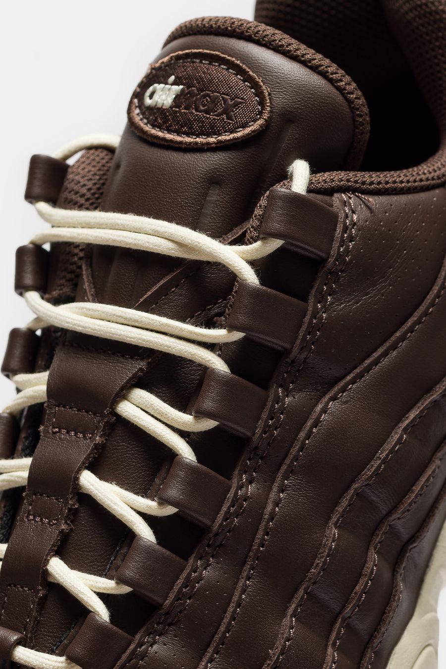 Nike Air Max 95 Big Bubble Leather Sneaker in Baroque Brown/Coconut Milk - Notre