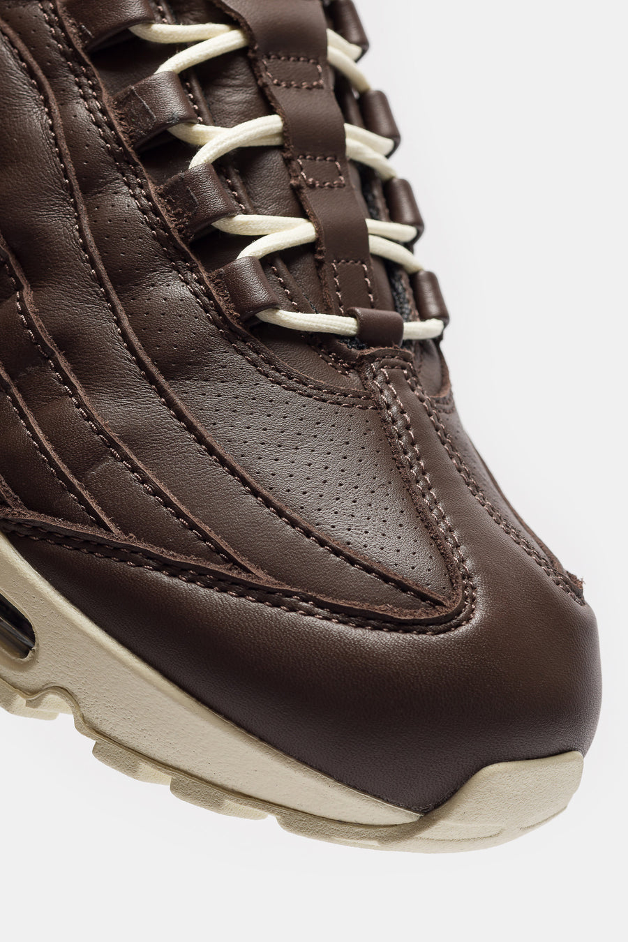 Nike Air Max 95 Big Bubble Leather Sneaker in Baroque Brown/Coconut Milk - Notre