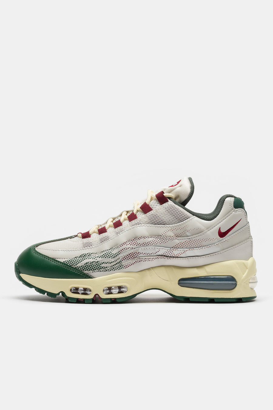 Nike Air Max 95 Big Bubble SE Sneaker in Phantom/Team Red/Fir/Alabaster - Notre
