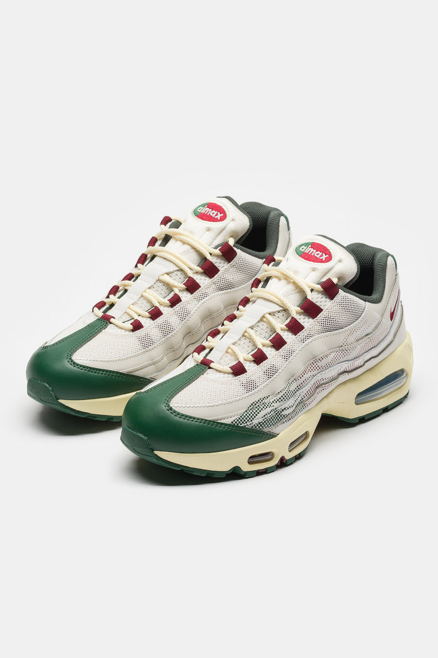 Nike Air Max 95 Big Bubble SE Sneaker in Phantom/Team Red/Fir/Alabaster - Notre