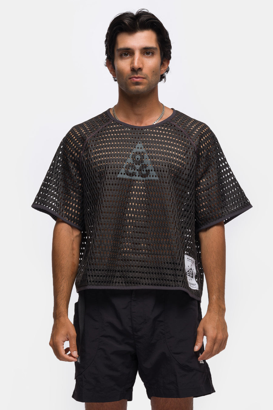 ACG Radical AirFlow Dri-FIT Short-Sleeve Trail Running Top in Anthracite