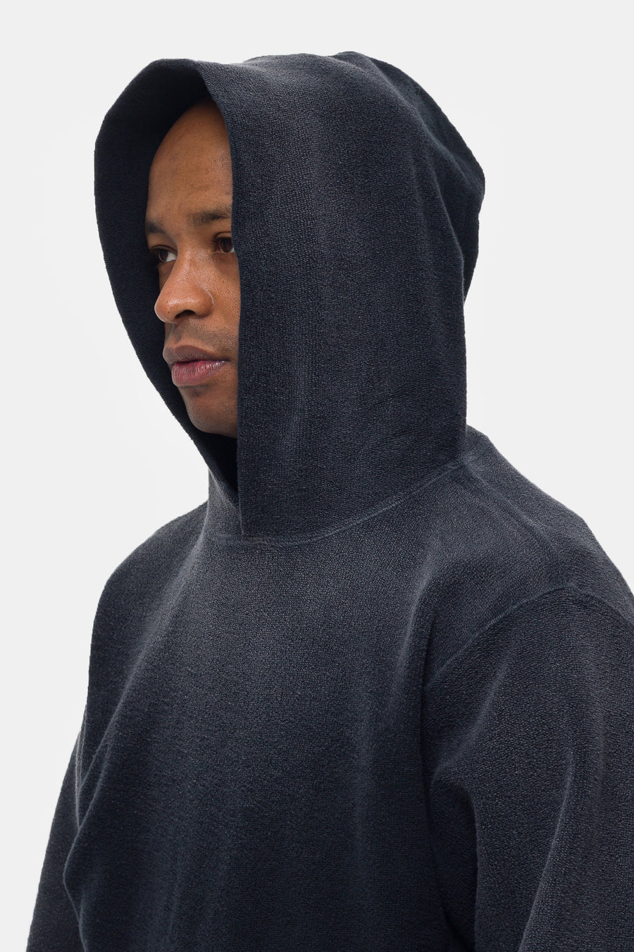 Notre Reverse French Terry Hoodie in Black - Notre