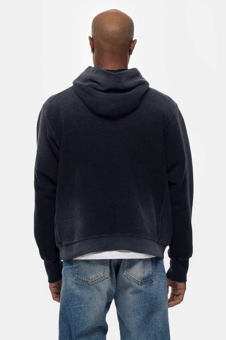 Notre Reverse French Terry Hoodie in Black - Notre