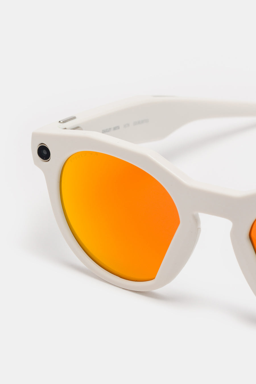 Oakley Meta HSTN Glasses in Warm Grey/Prizm Ruby Lens - Notre