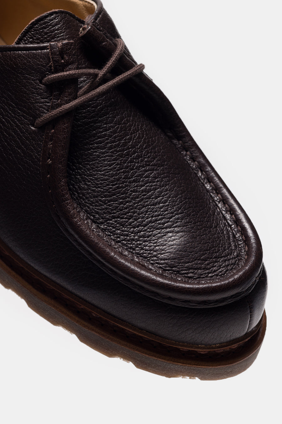 Paraboot Michael Moc Lace-Up Shoe in Brown Deer Leather - Notre