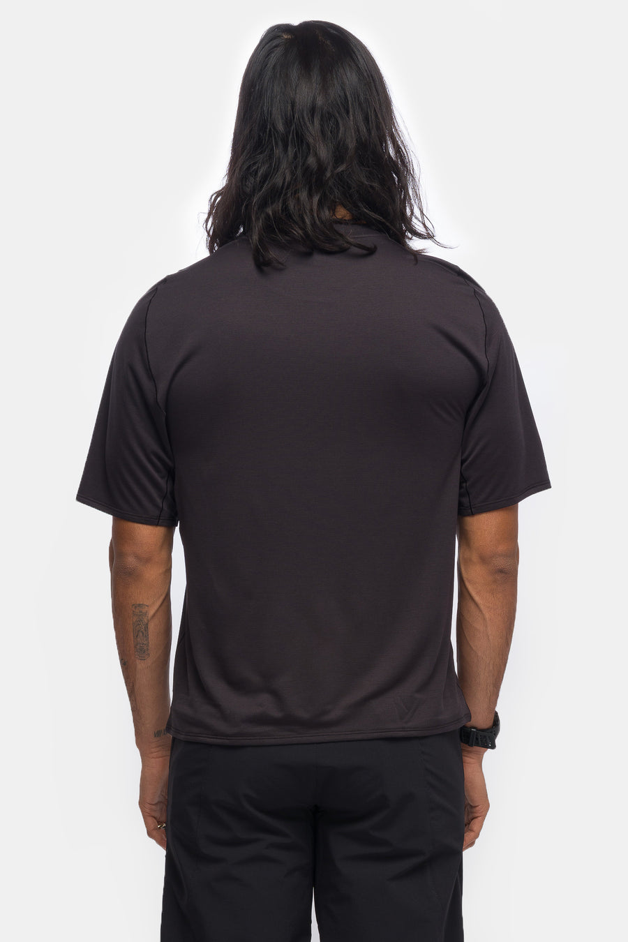 Portal Lateral Peak SS T-Shirt in Black Beauty - Notre