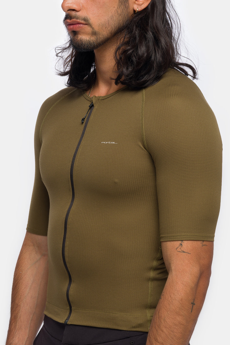 Portal Range Light Jersey in Dark Olive - Notre