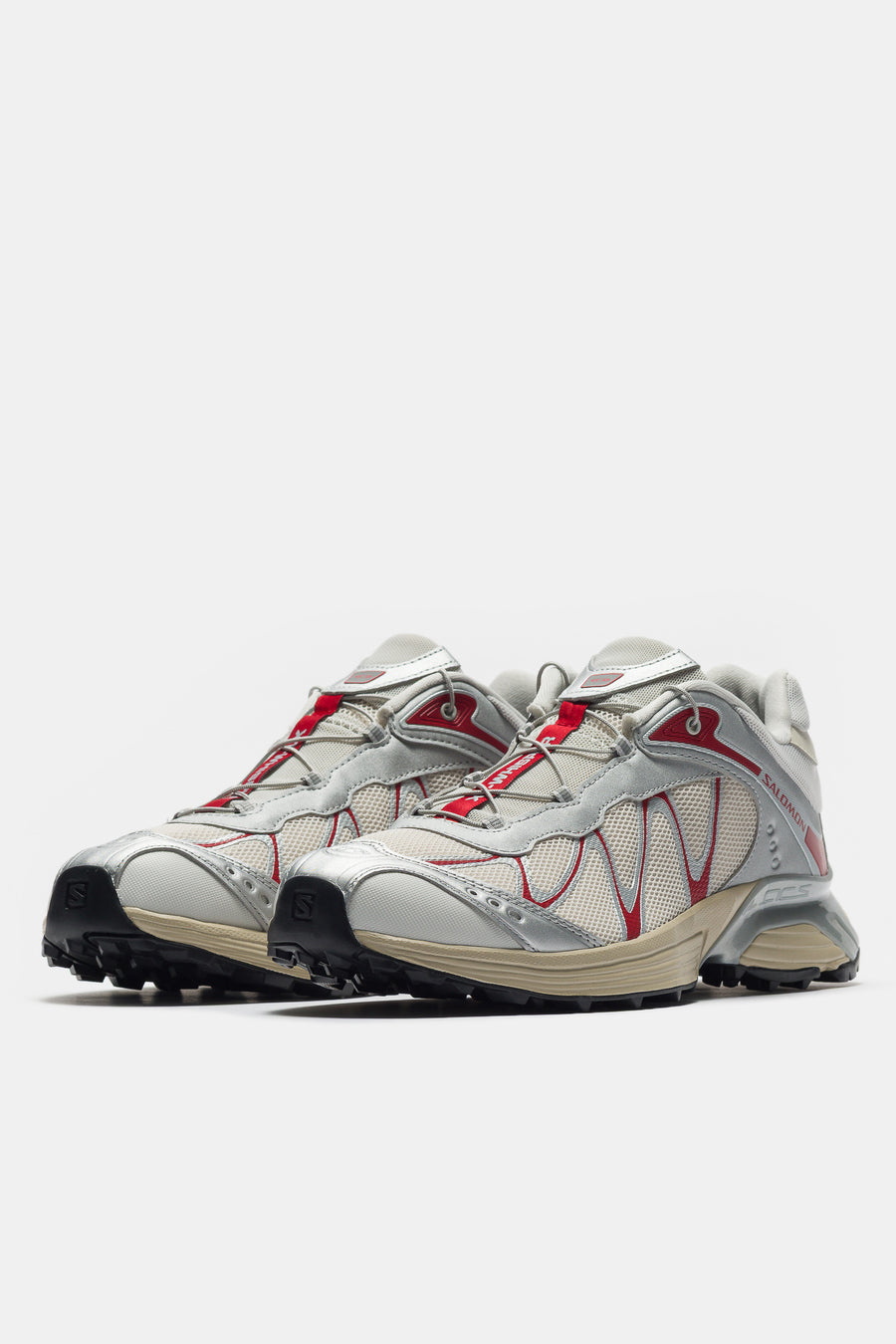 SALOMON ADVANCED XT-Whisper Sneaker in Almond Milk/FTW Silver/Lava Falls - Notre