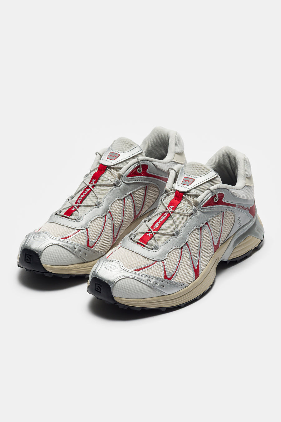 SALOMON ADVANCED XT-Whisper Sneaker in Almond Milk/FTW Silver/Lava Falls - Notre