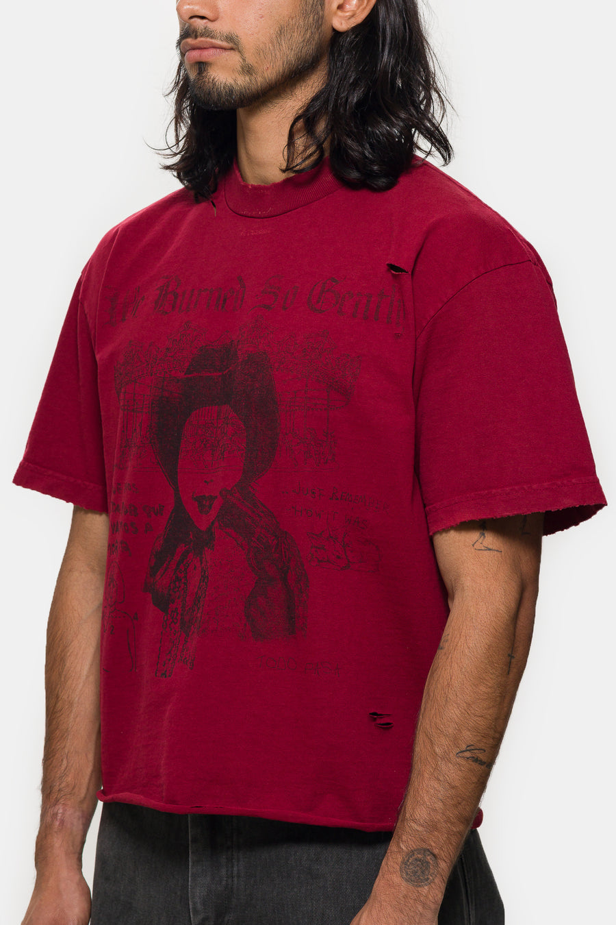 TODO PASA Just Remember T-Shirt in Faded Red - Notre