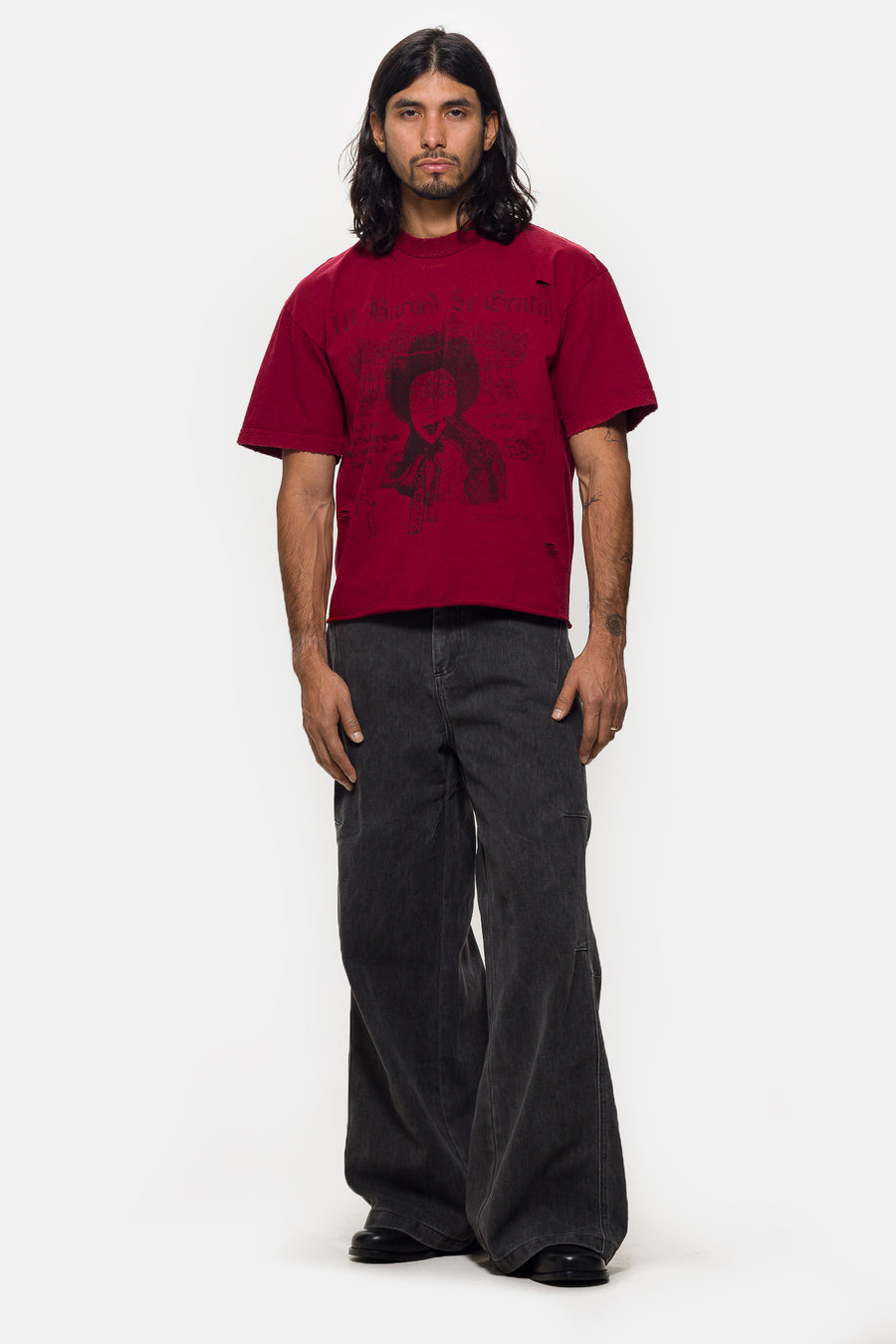 TODO PASA Just Remember T-Shirt in Faded Red - Notre