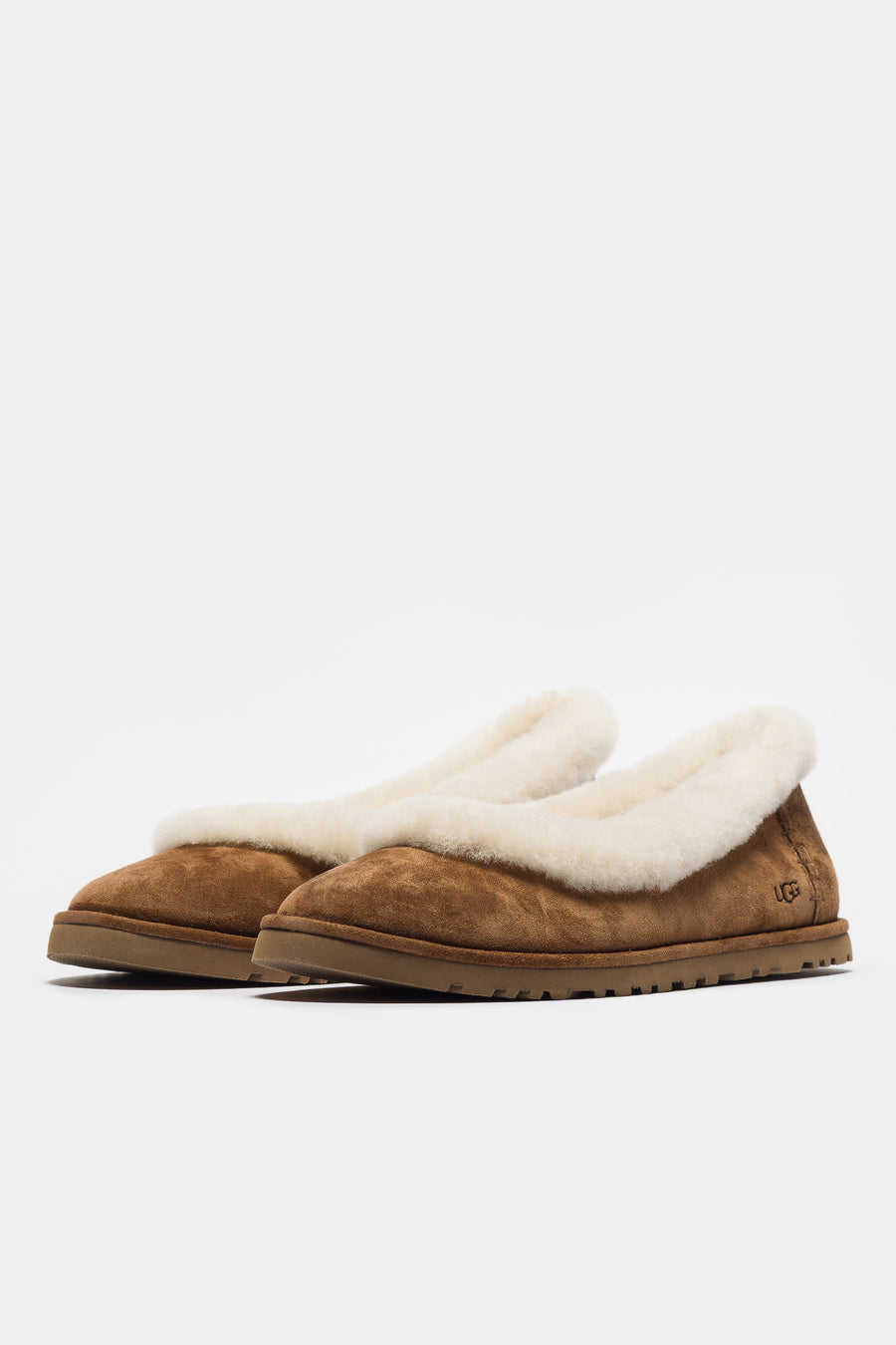 UGG Zora Ballet Flat Slipper in Chestnut - Notre