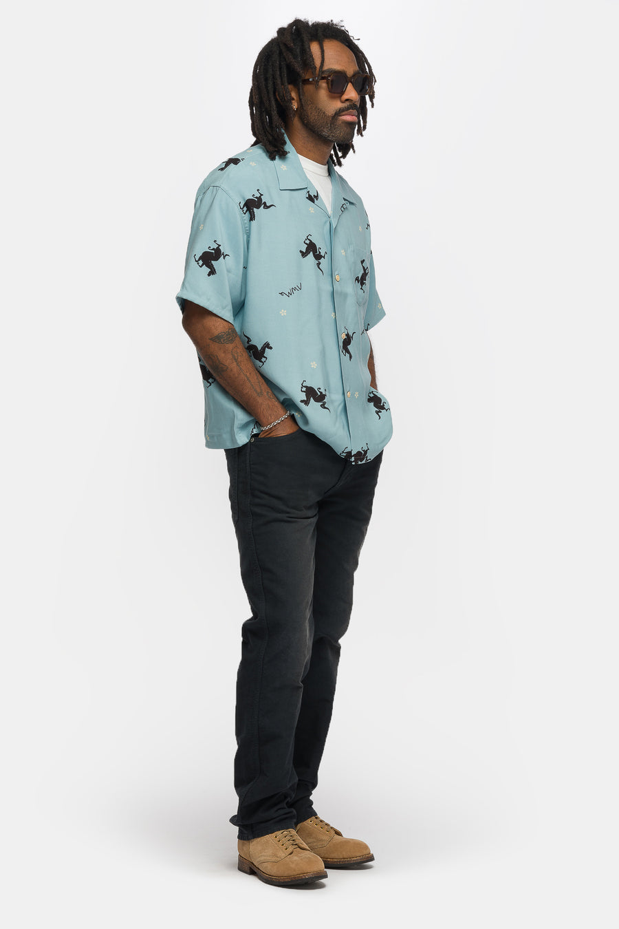 visvim Crosby S/S Shirt in Light Green - Notre