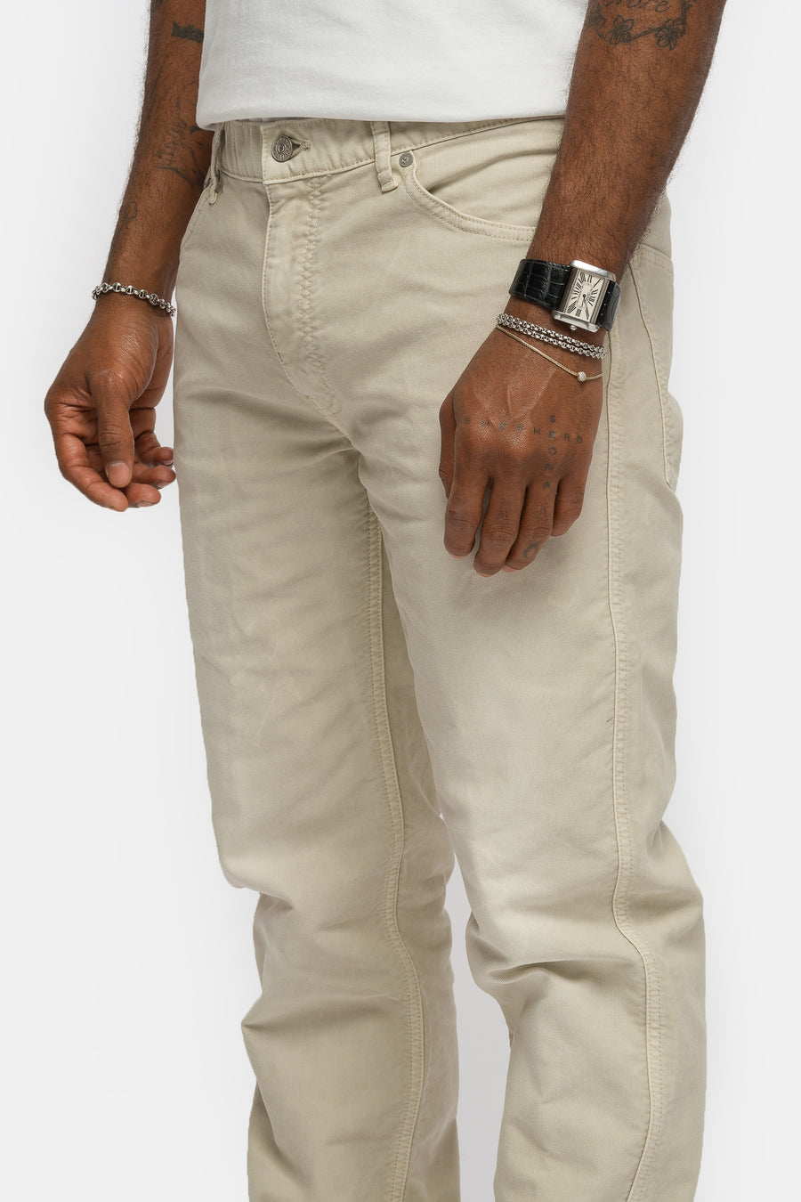 visvim Fluxus 03 G. Cord Pant in Ivory - Notre