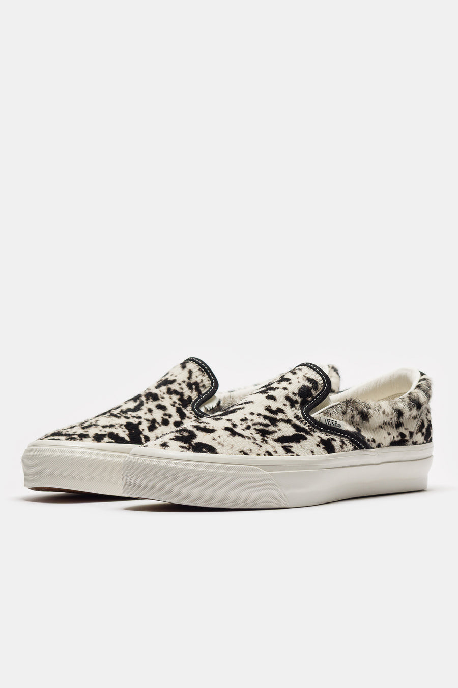 Vans Classic Slip-On 98 Sneaker in Pony Hair Black/White - Notre