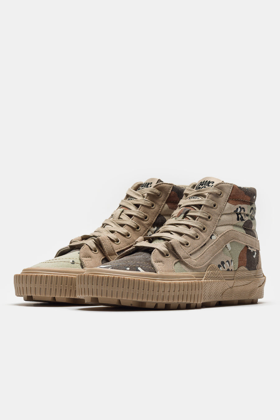 Vans OAMC x WTAPS x OTW Sk8-Hi GL Lug Sneaker in Desert Camo - Notre