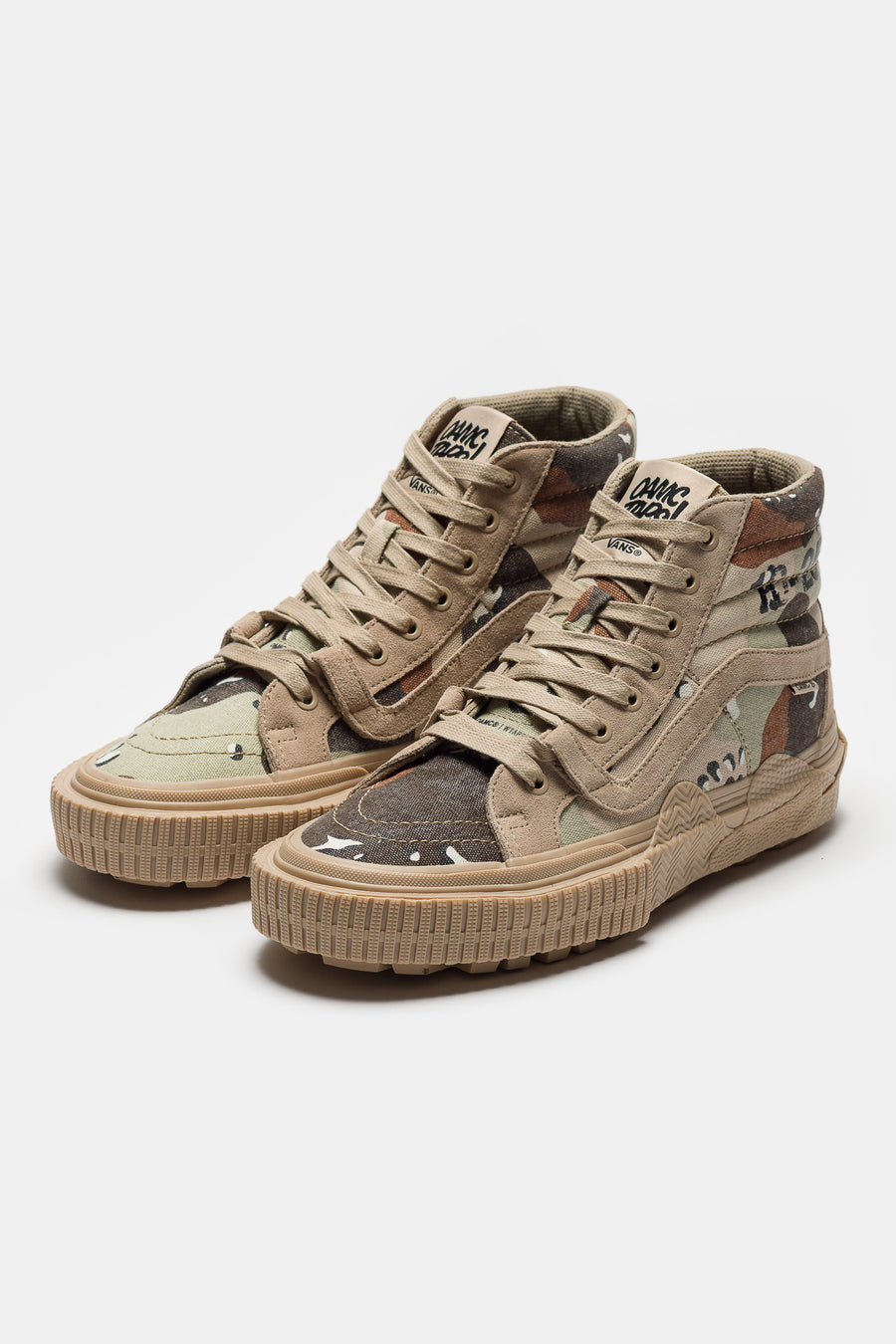Vans OAMC x WTAPS x OTW Sk8-Hi GL Lug Sneaker in Desert Camo - Notre