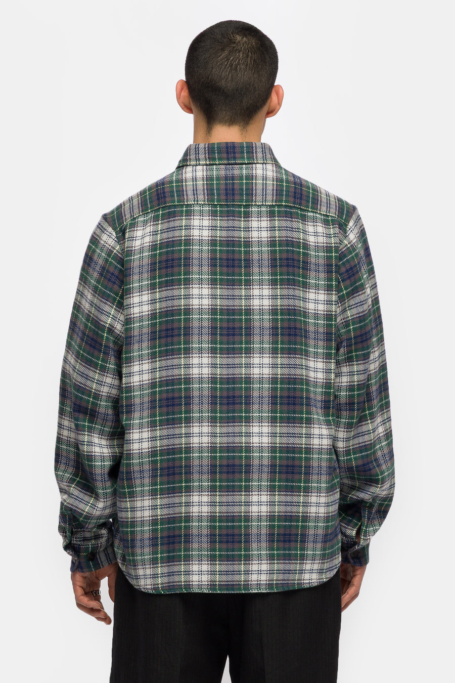 visivm Larrikan Check Shirt in Green - Notre