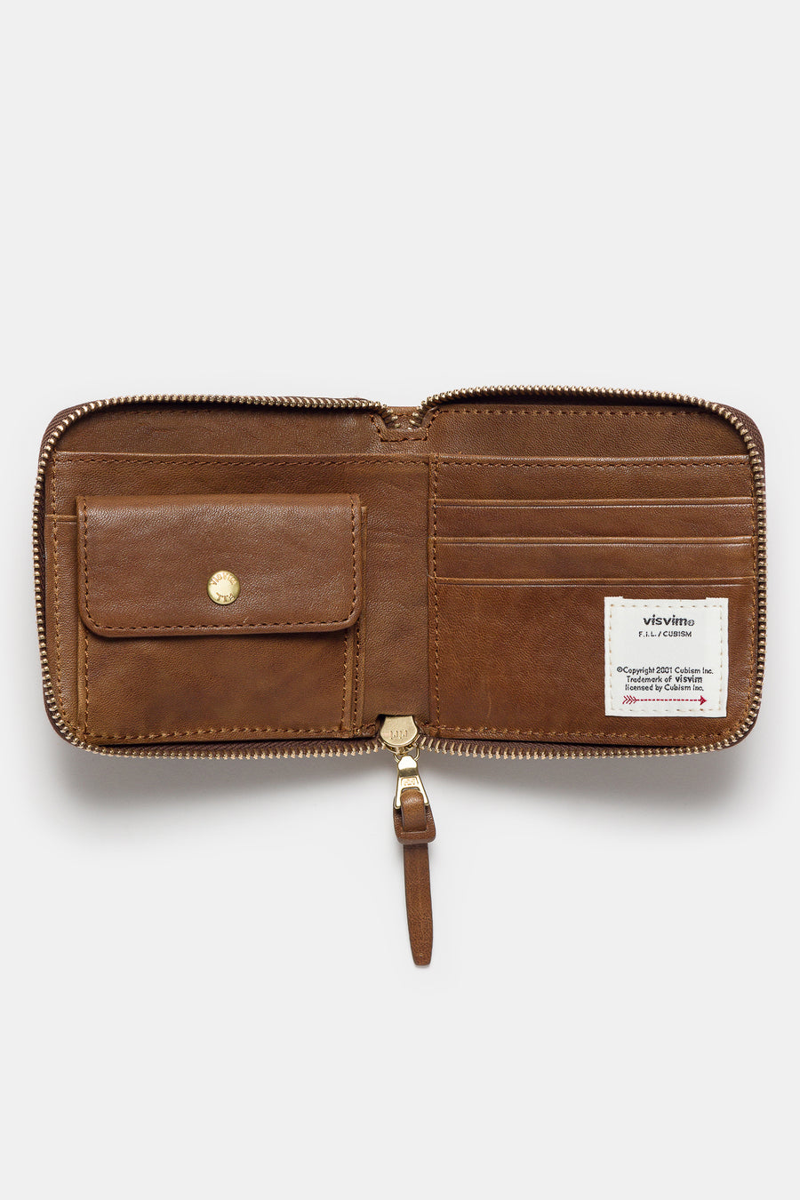 visvim Leather Bi-Fold Wallet in Brown - Notre