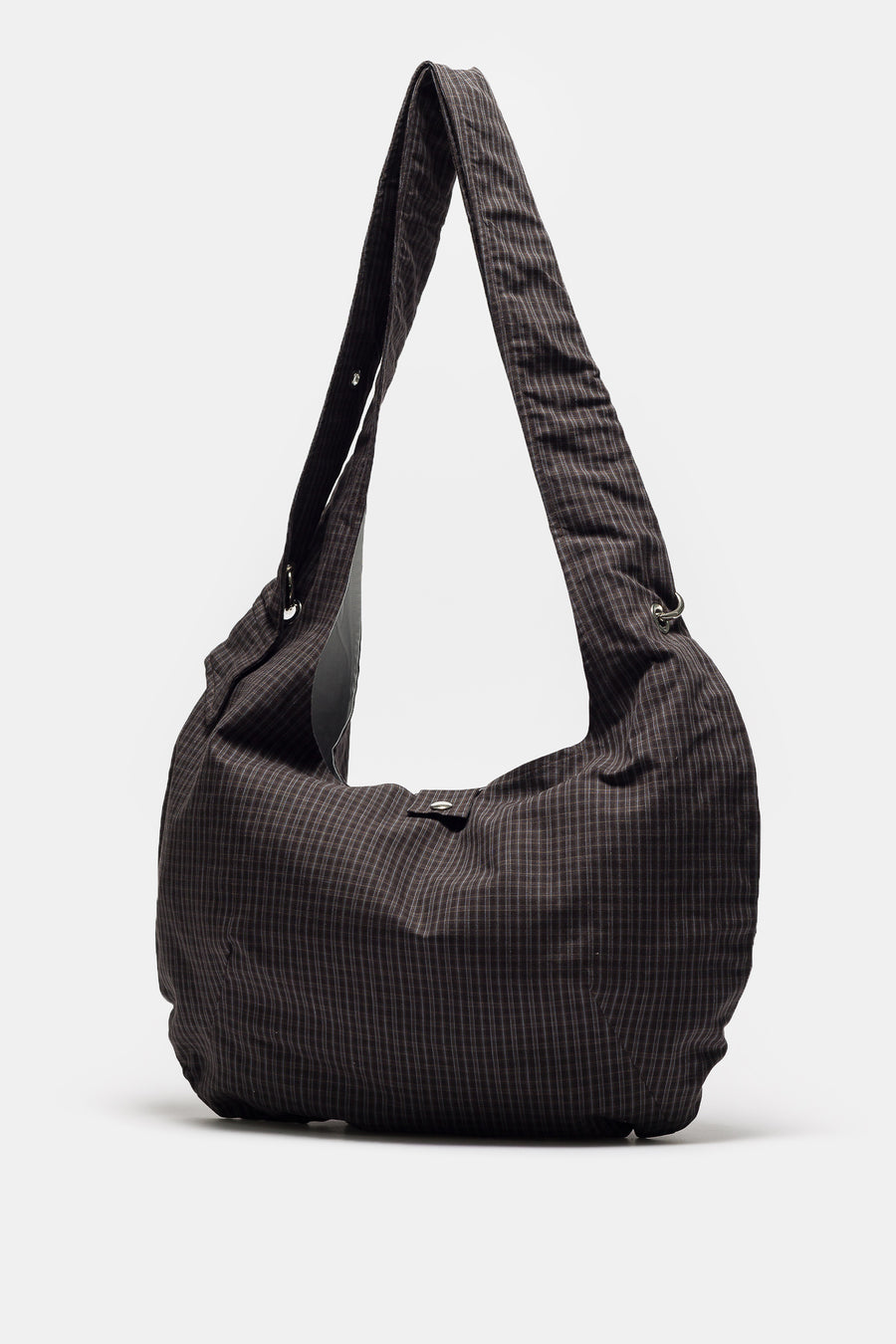 mfpen Eyelet Shoulder Bag in Dark Linen Check - Notre