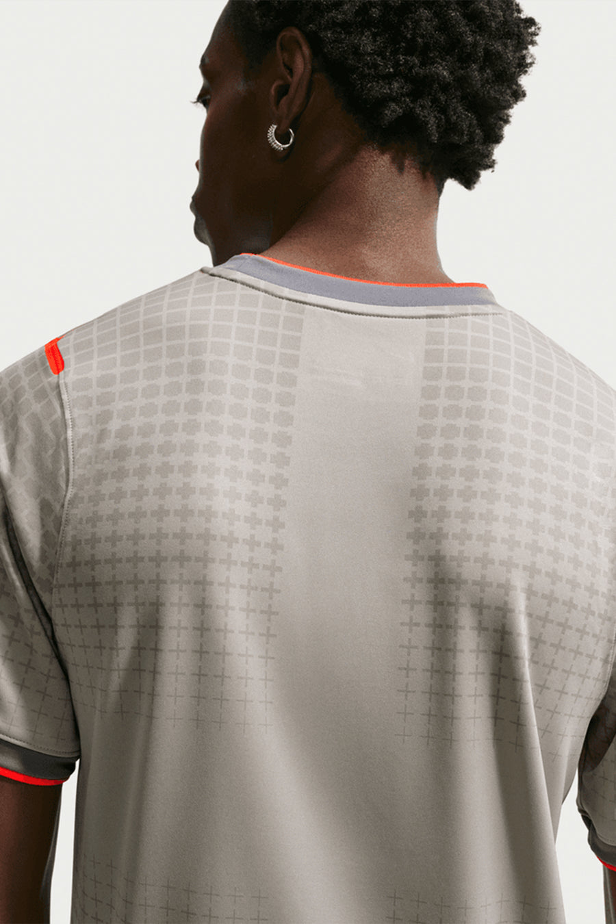 Nike Palace x England Academy Pro Soccer Top in Pewter Grey/Bright Crimson - Notre